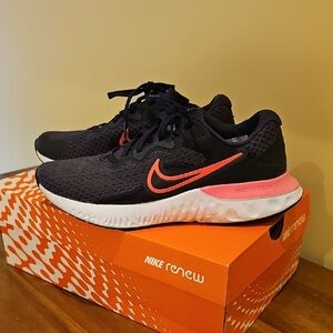 Nike Women's Renew 2 Black and Pink Running Shoes